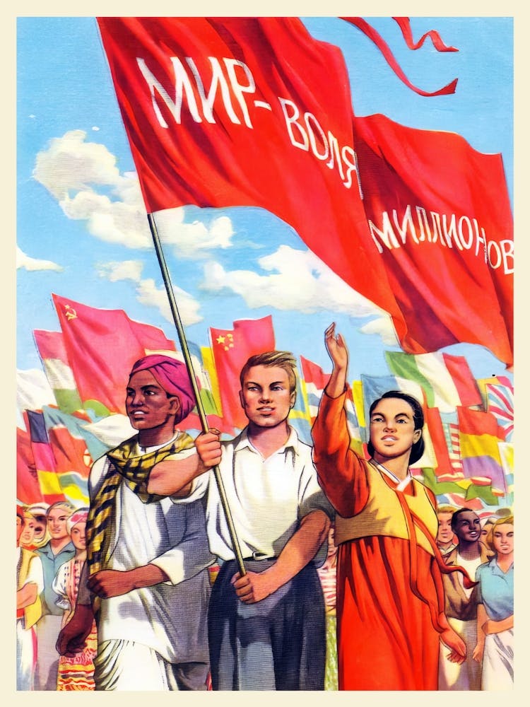 International Workers' Day, Labour Day, 1 May, USSR, 1960s — Soviet retro poster, Feminist Poster, soviet vintage art, soviet propaganda