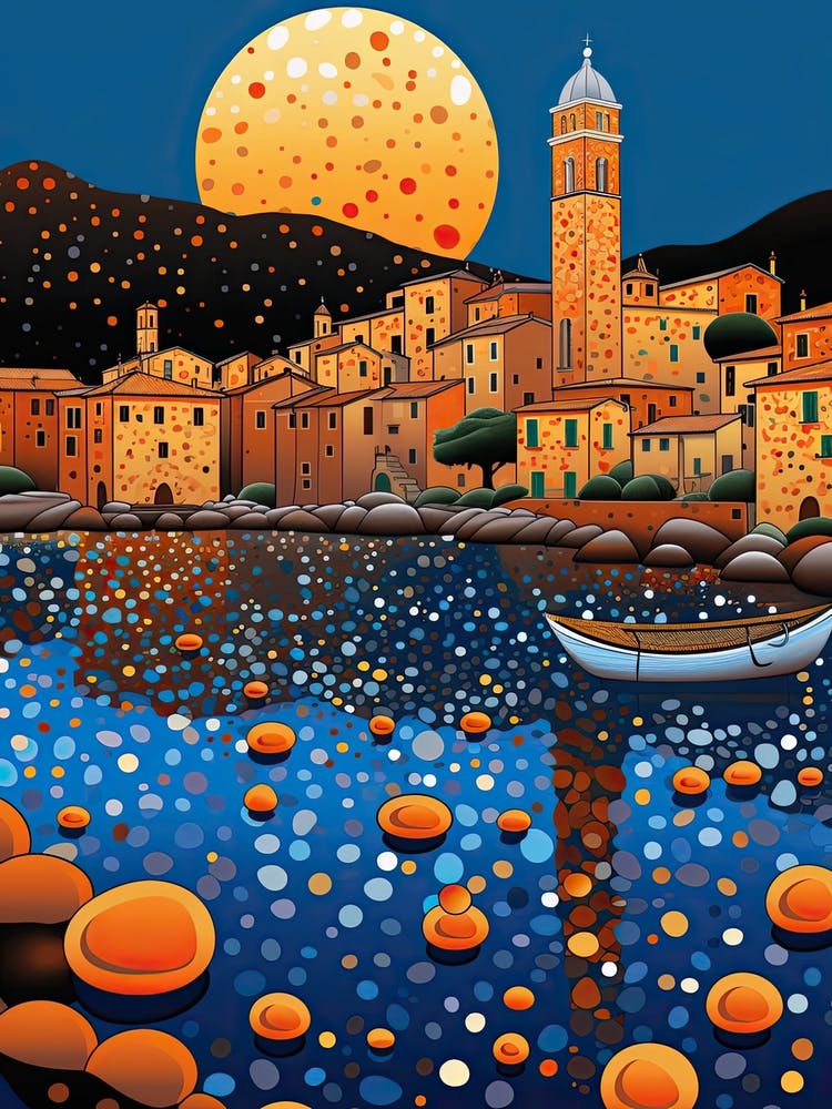 Cefalu, Italy, Illustration In The Style Of Pop Art 4
