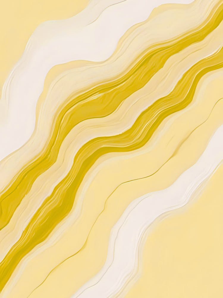Yellow And White Wavy Paper