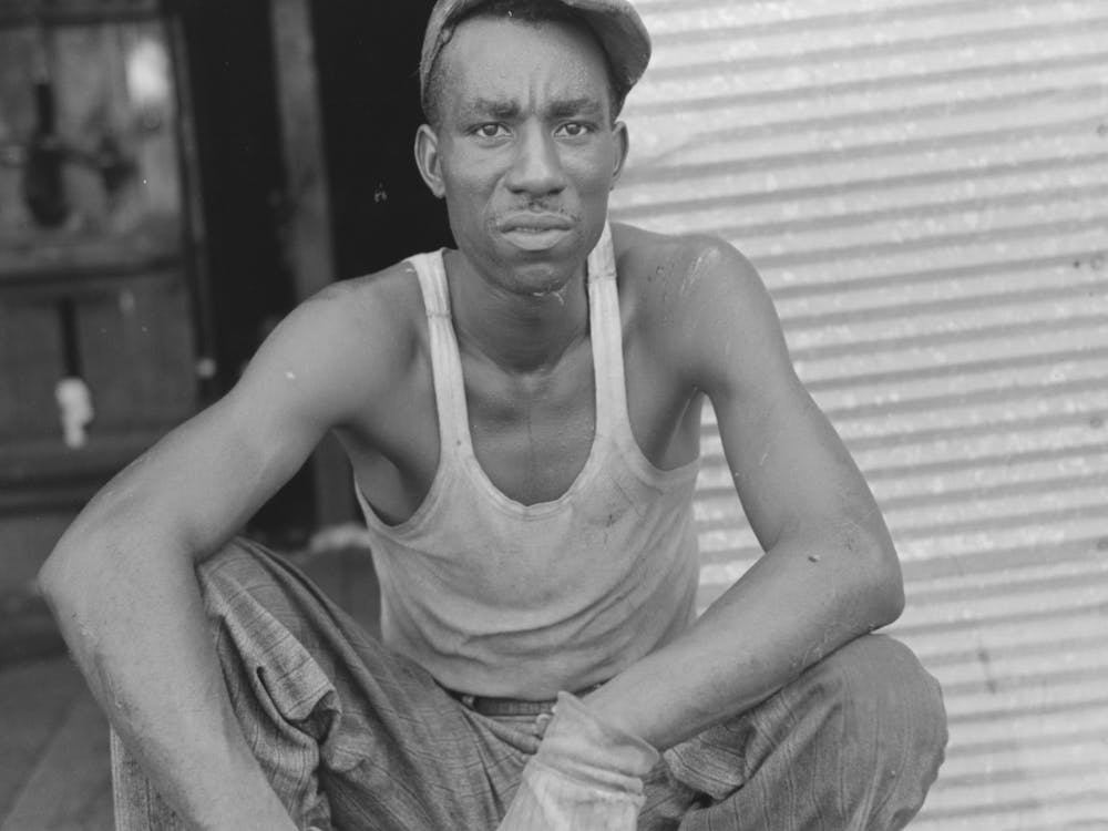 Worker At Cotton Gin, Lehi, Arkansas By Russell Lee