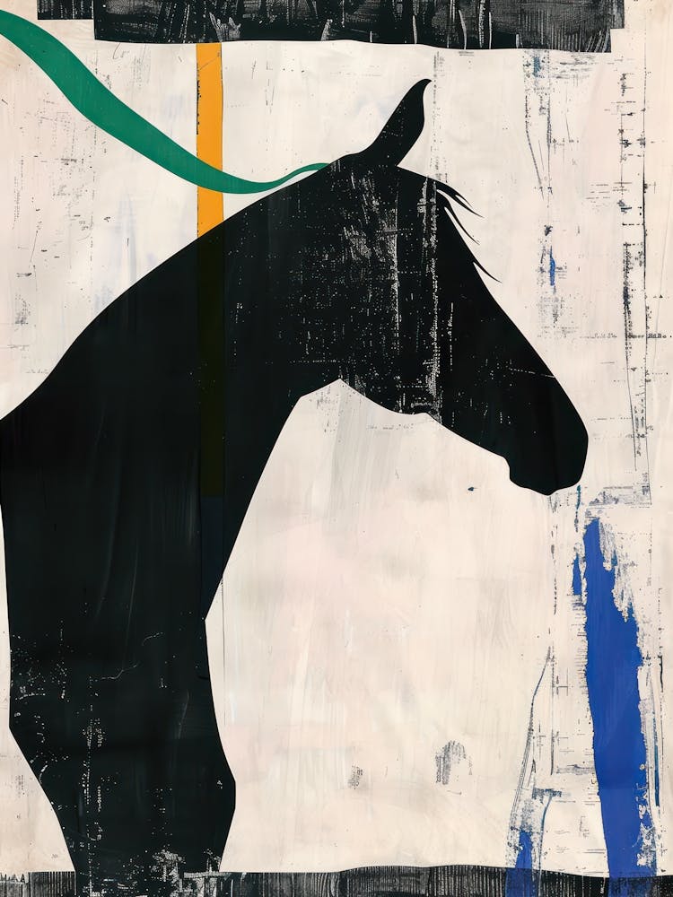 Horse 2 Cut Out Collage