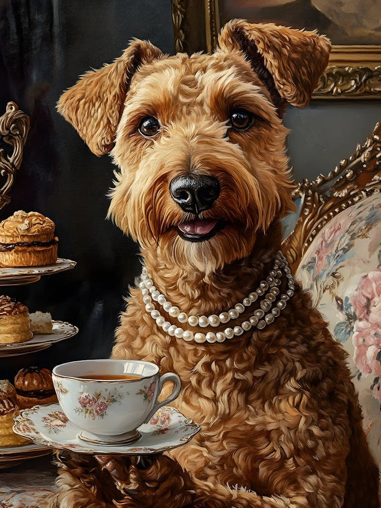 Classy Airedale At The Bar 25