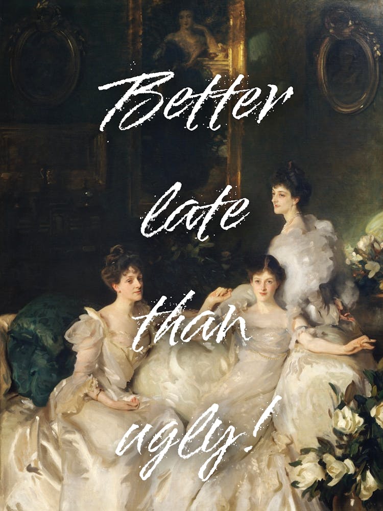 Better late than ugly trendy vintage altered wall art