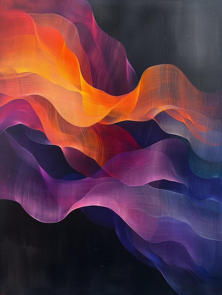 Abstract Wave Canvas Print