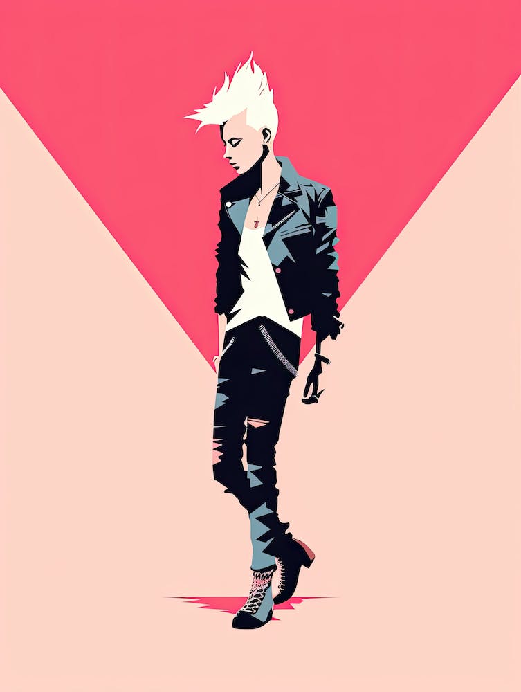 Elegant Pink Punk Awakening