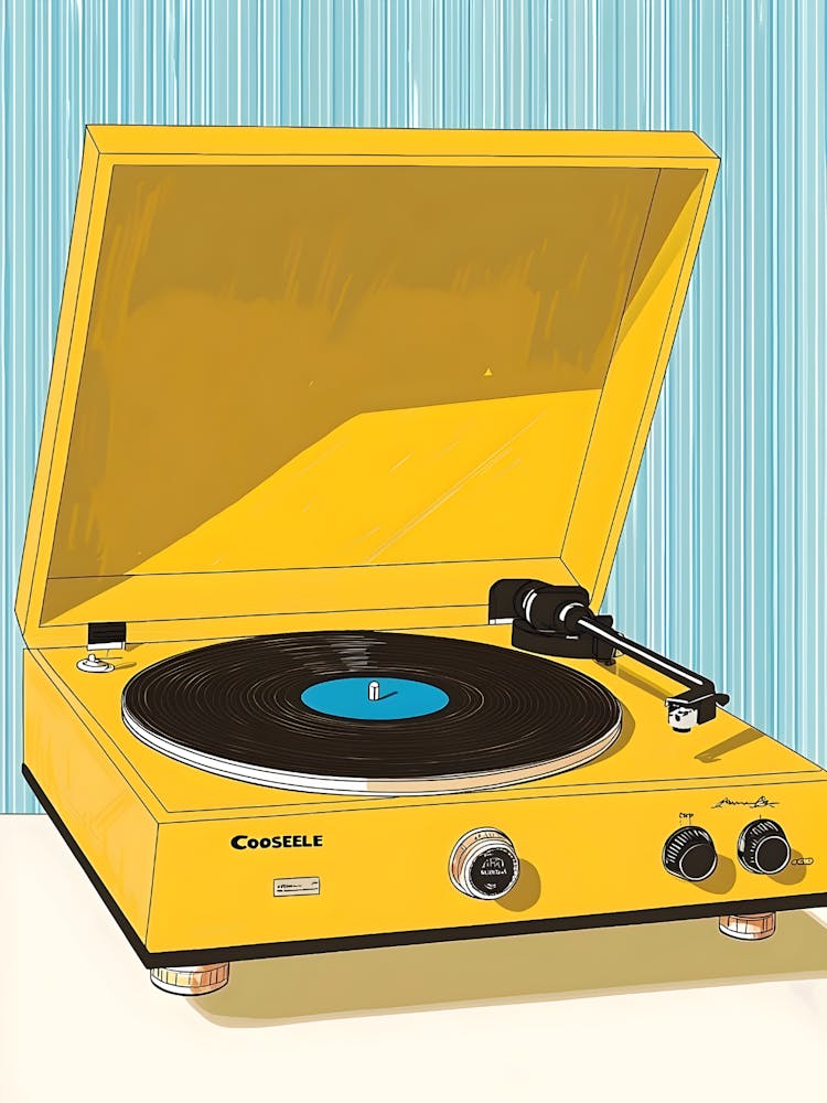 Yellow Turntable