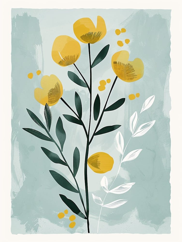 Balsam Tree Flat Illustration 5