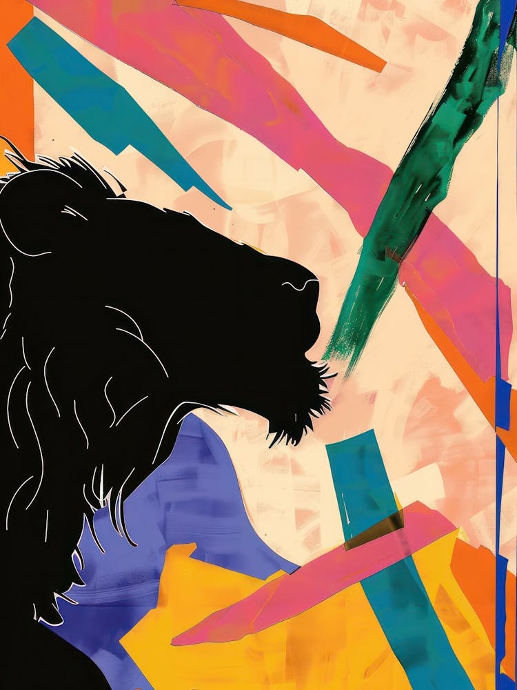 Lion 2 Cut Out Collage
