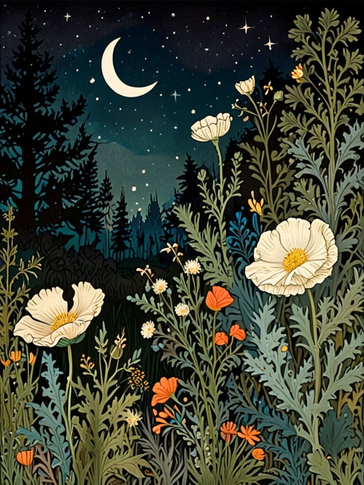 William Morris Night In The Garden 10