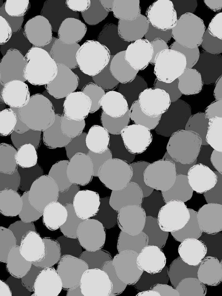 Black And White Dots Abstract