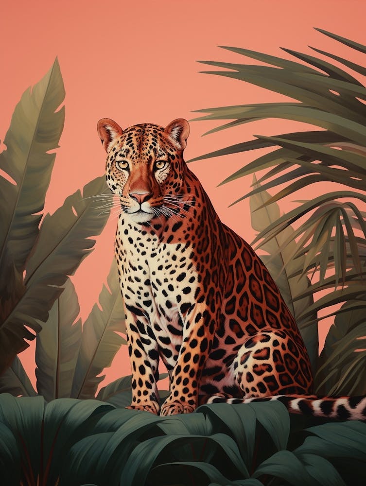 Leopard 5 Tropical Animal Portrait