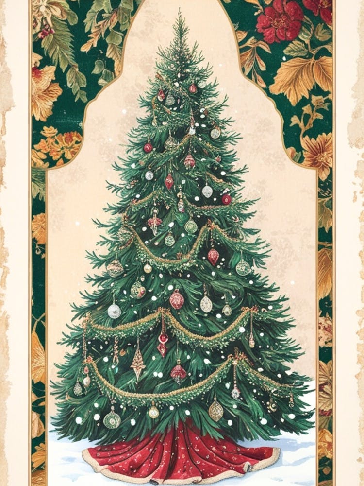 William Morris Christmas Tree 55