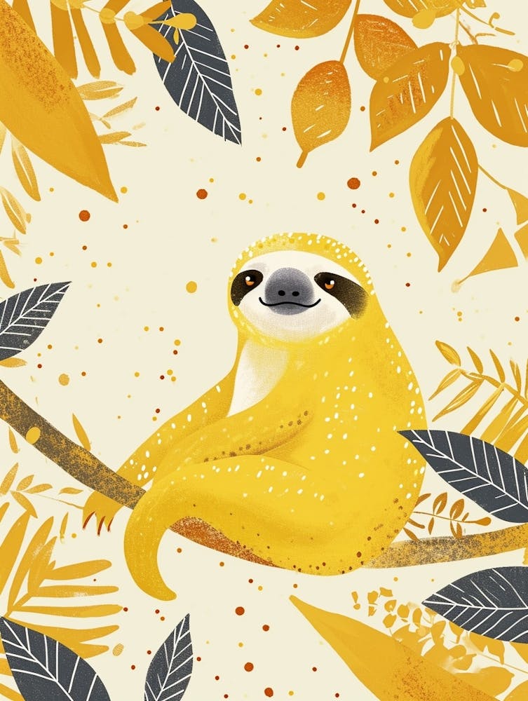Yellow Sloth 1