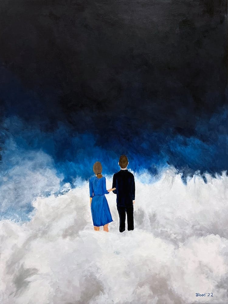 Couple In A Cloud Together Always
