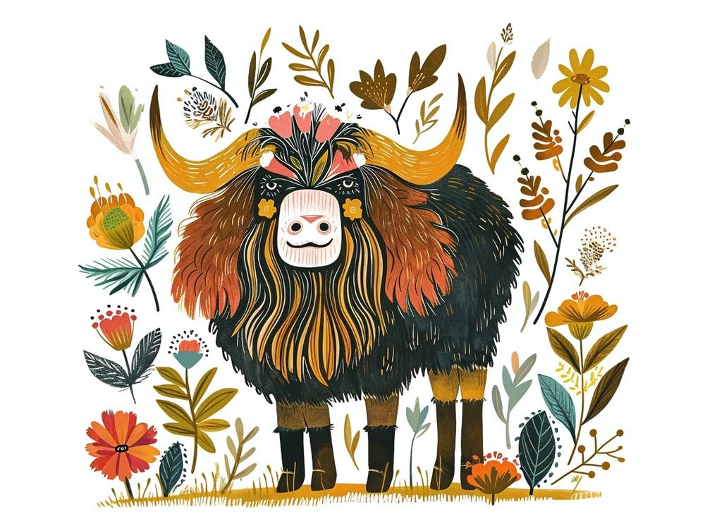 Petit Yak Floral 1