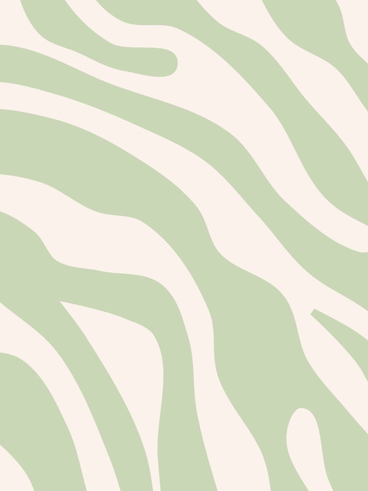Pastel Green Retro Lines