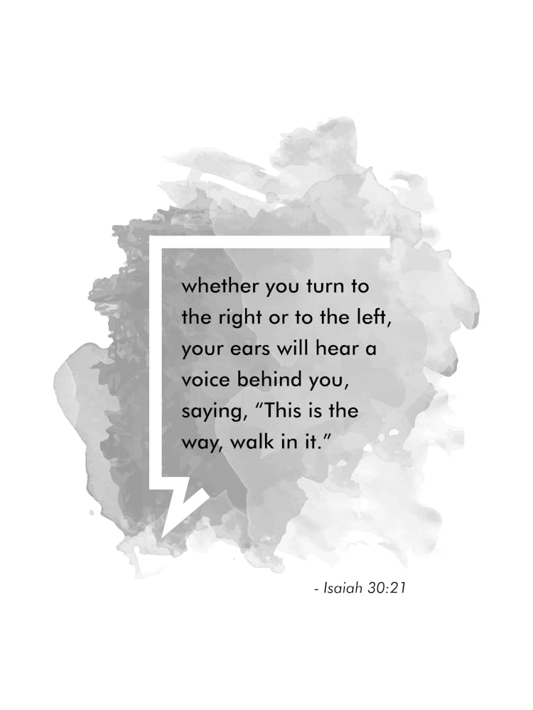 Bible Verse Isaiah 30:21
