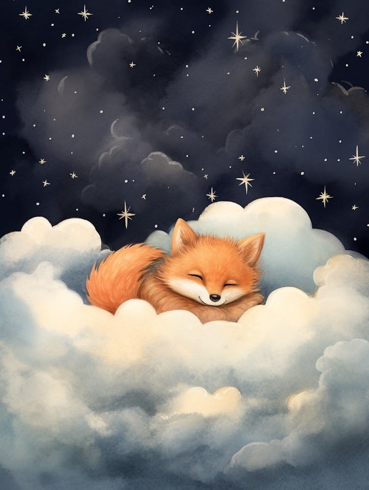 Baby Fox 6 Sleeping In The Clouds