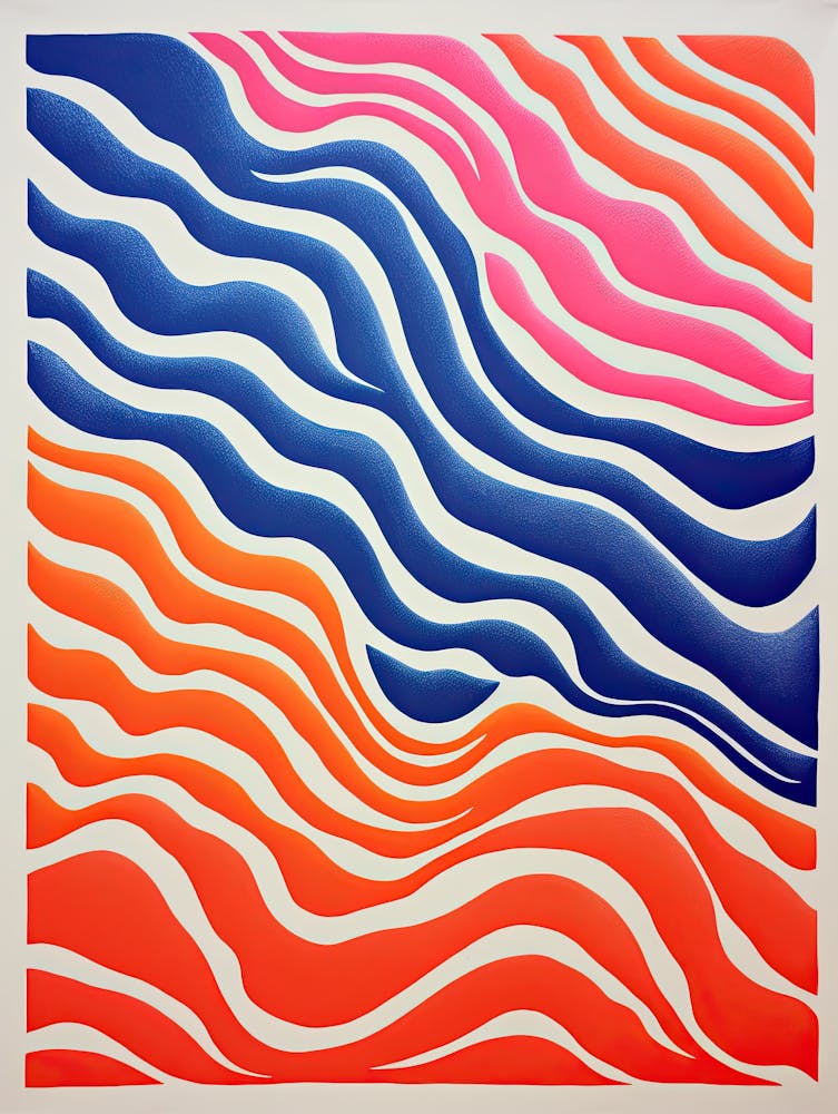 Undulating Cosmos Abstract Dreamlike Style