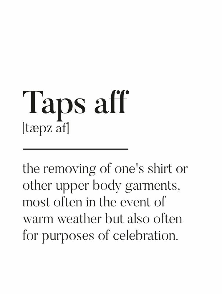 Taps Aff Schottischer Slang Definition Scots Banter