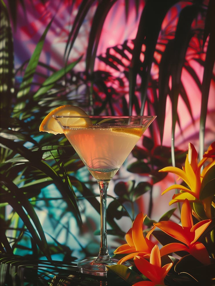 Retro Tropical Cocktail