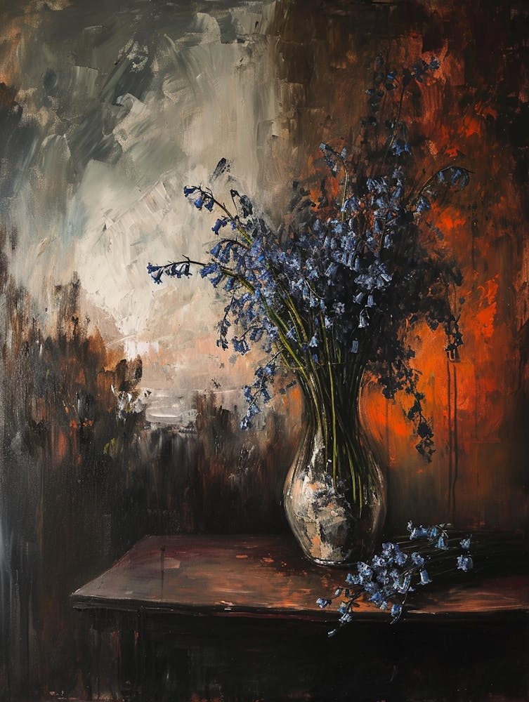 Baroque Floral Still Life Bluebell 4