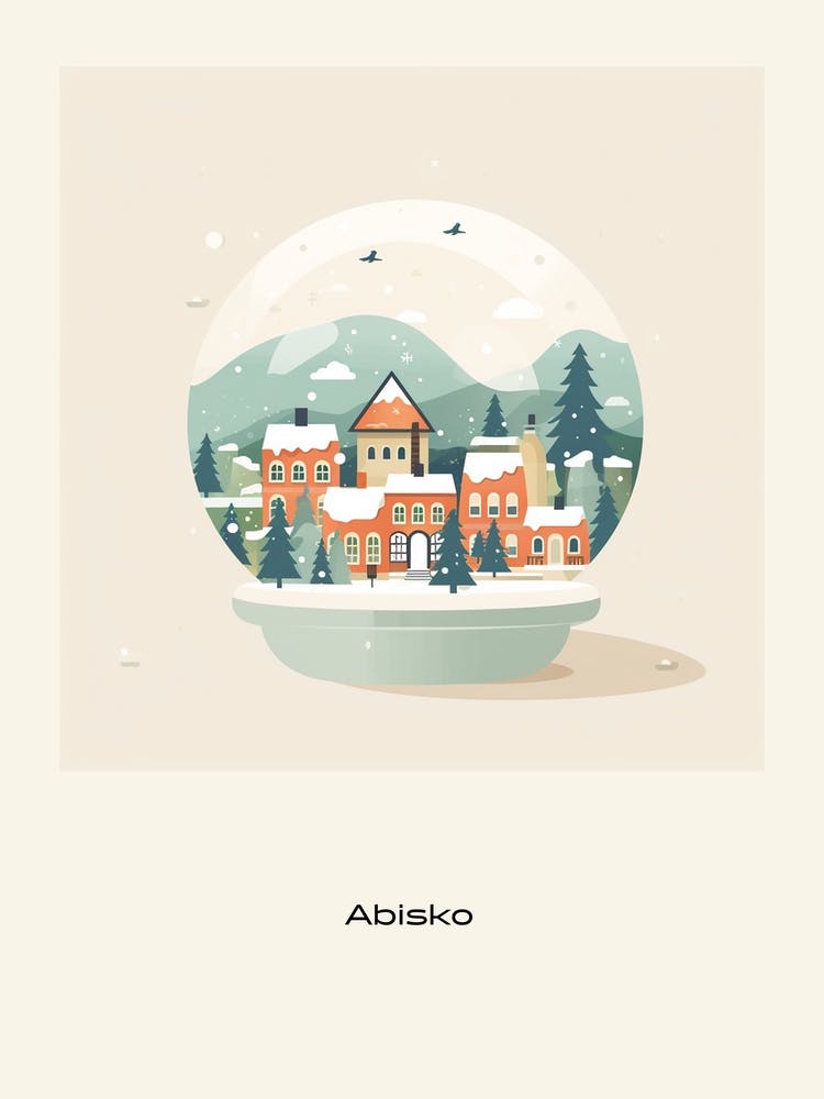 Abisko Sweden Snowglobe Poster