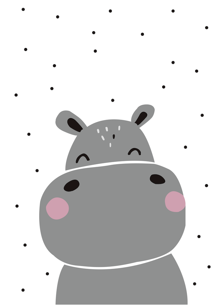 Hippo Cartoon For Kids
