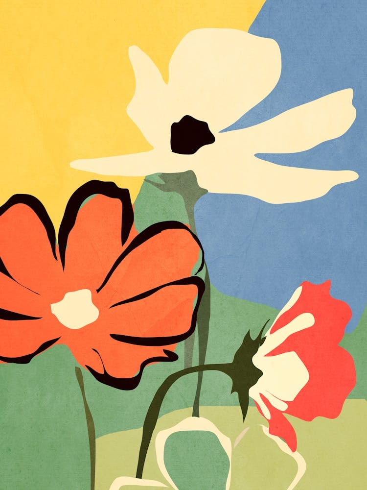 Modern Abstract Art Flowers 14