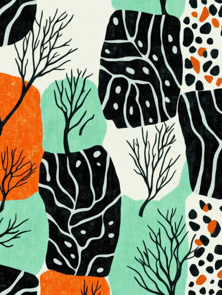 Motif Botanique Abstrait 9