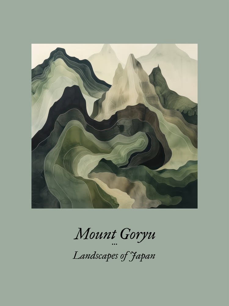 Landscapes Of Japan Mount Goryu 36