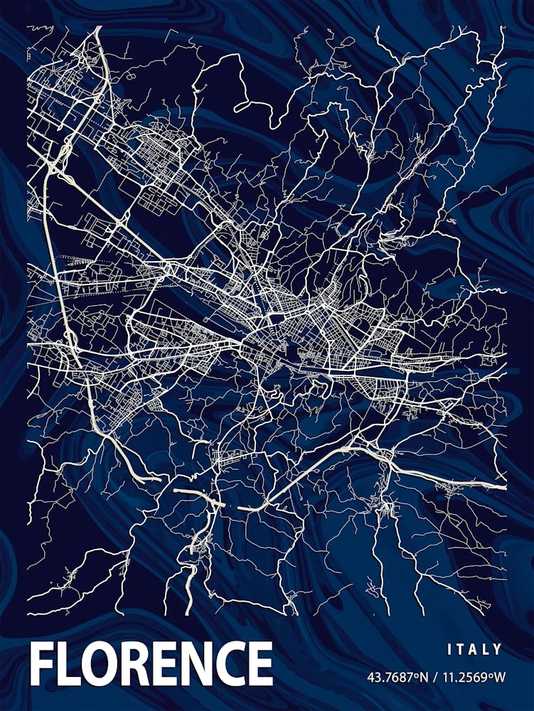 Florence Crocus Marble Map