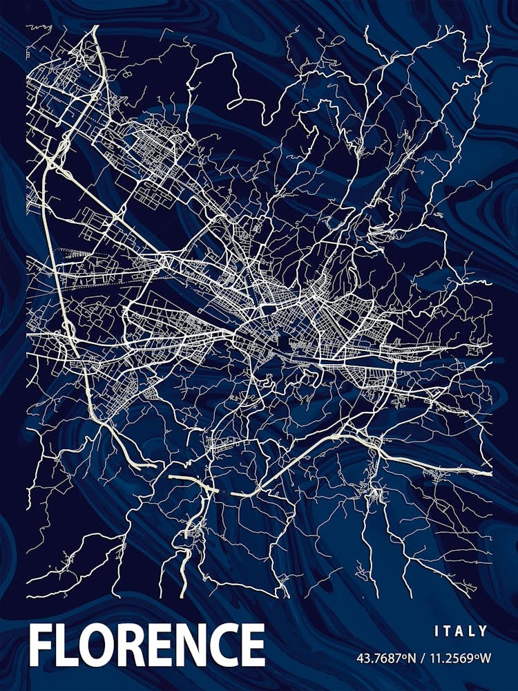 Florence Crocus Marble Map