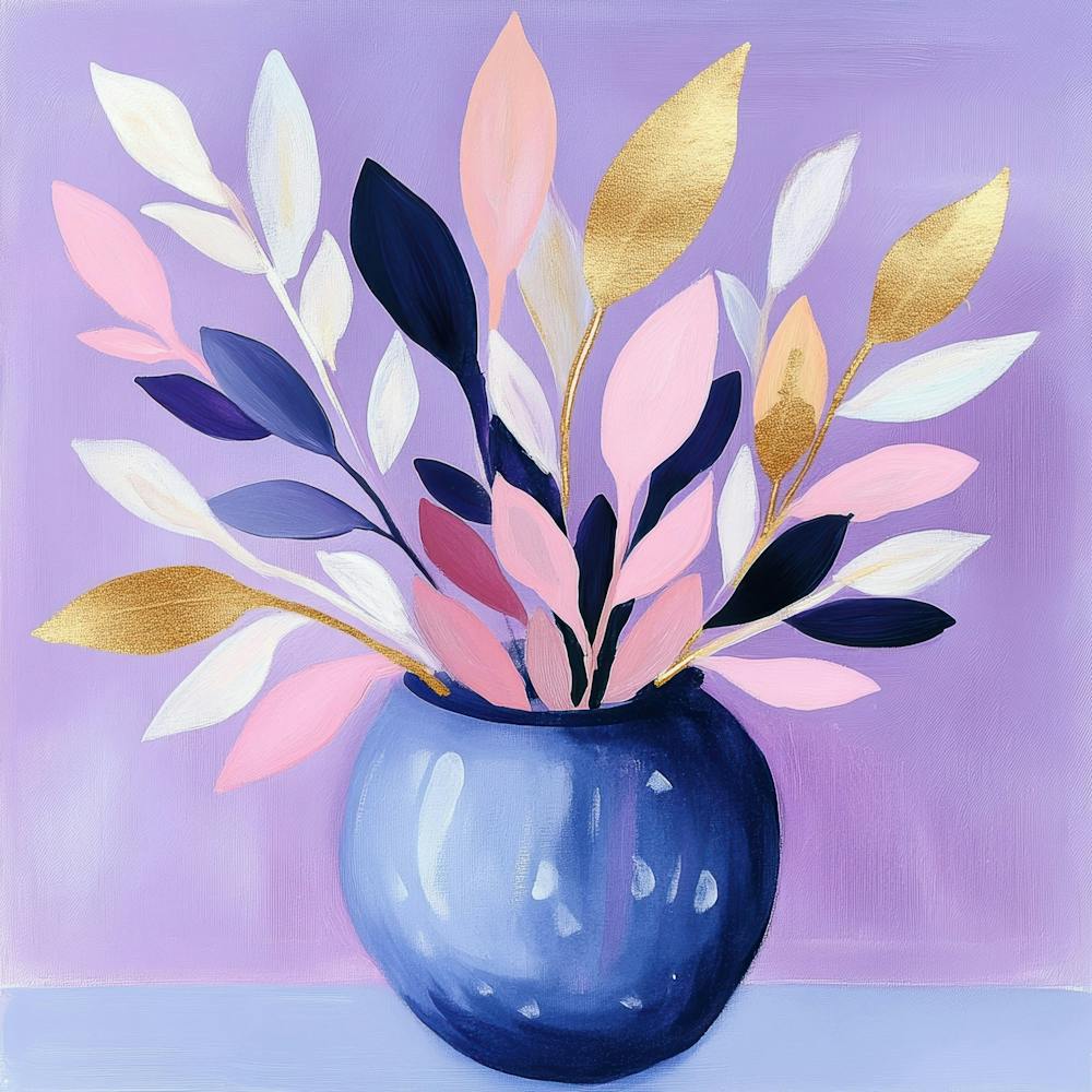 Leaves In A Vase