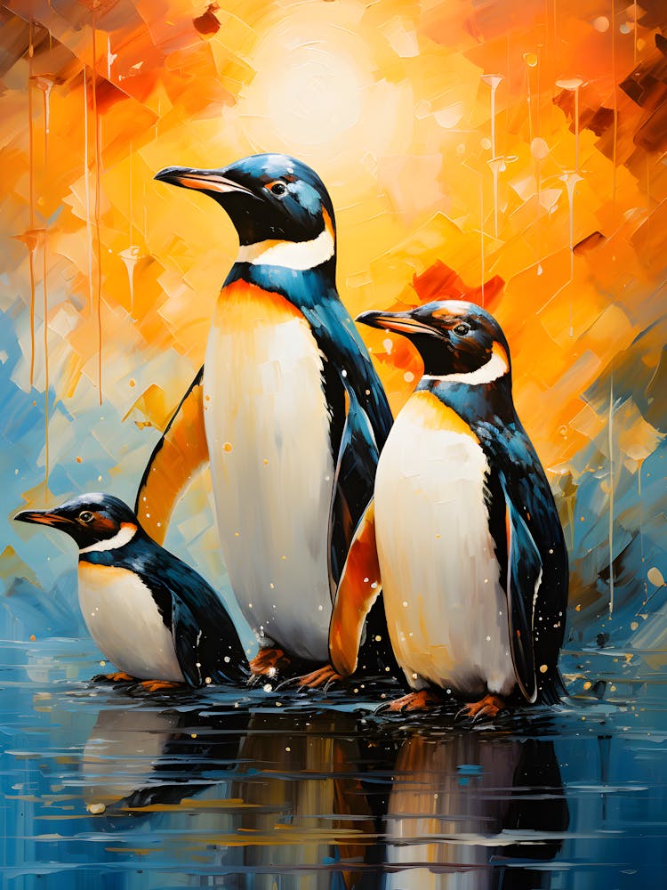 Frosty Bonds Penguin Family Moments