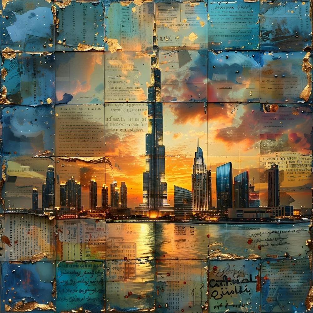 Skyline de Dubaï, collage
