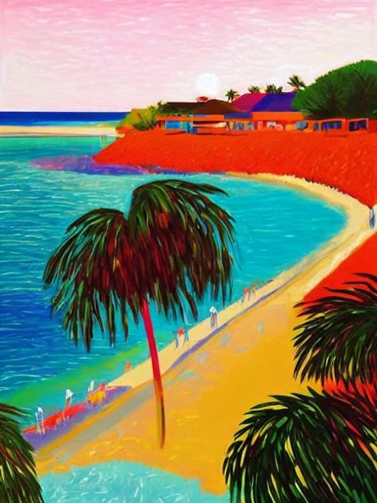 Long Bay Beach, Turks And Caicos Hockney Style
