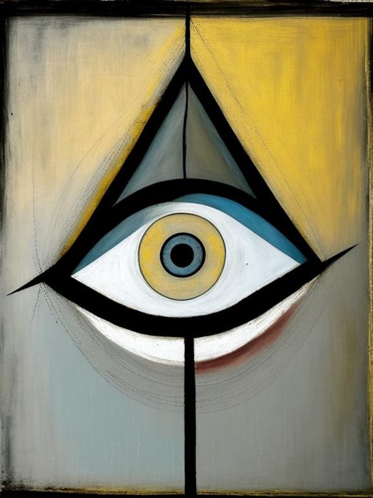Abstract Expression, Symbol, Third Eye Rothko Neutral 1