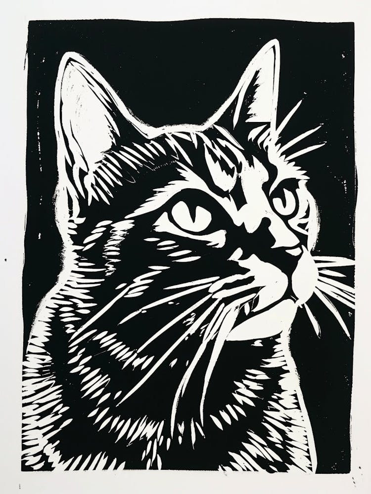 Bengal Linocut Blockprint 4