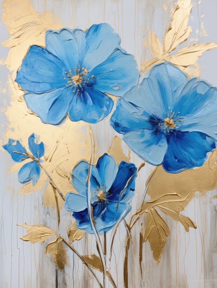 Blue Poppies 1