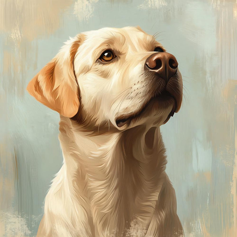 Labrador Retriever Calm Oil Painting 10