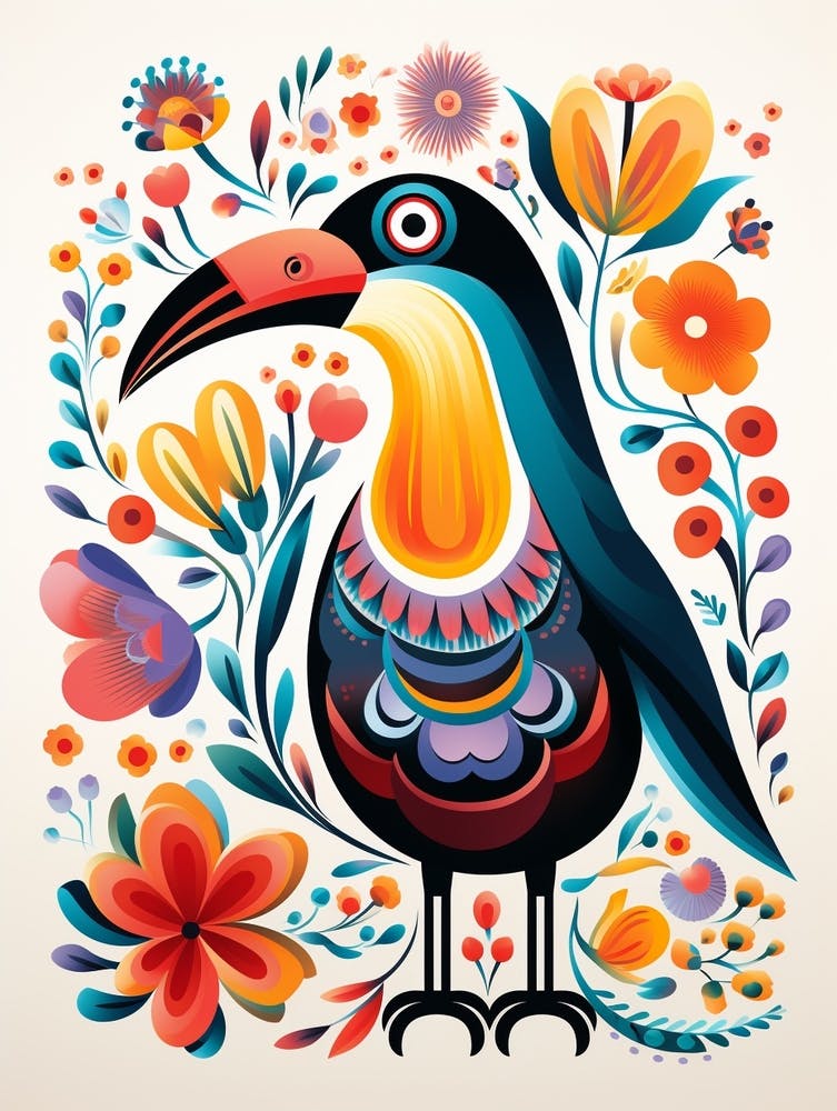 Scandinavian Bird Illustration Penguin 1