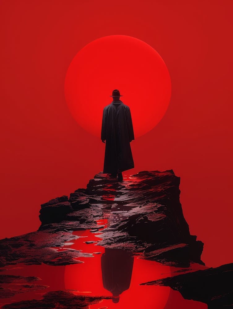 Man Standing On A Rock