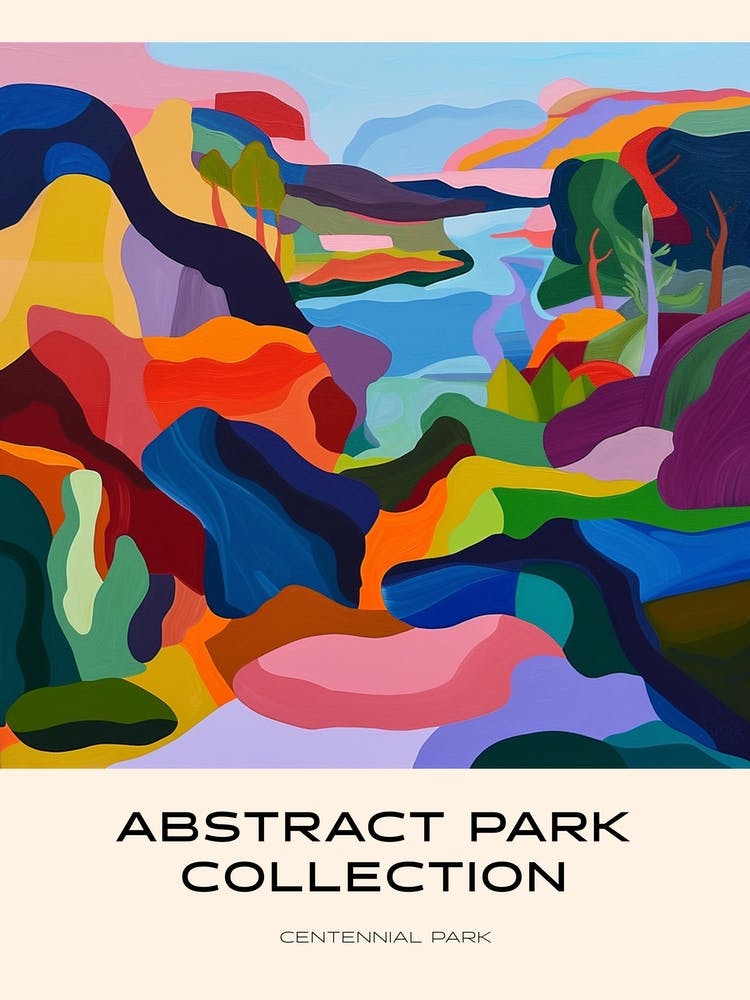 Abstract Park Collection Poster Centennial Park Sydney 2