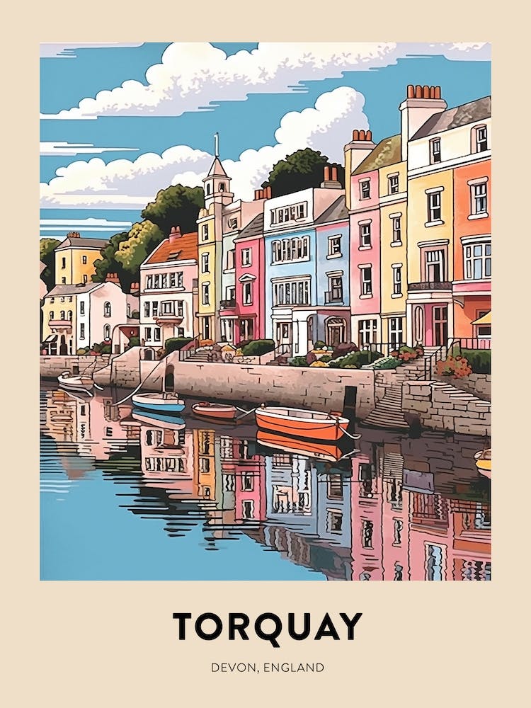 Devon Vintage Reiseposter Torquay 3