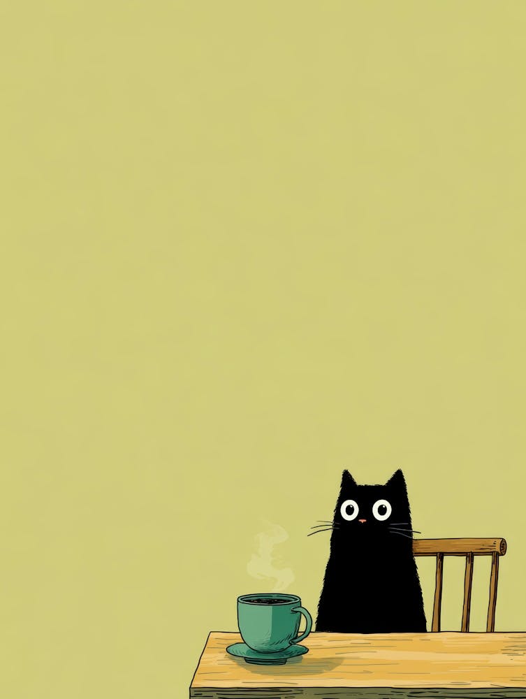 Katze am Tisch 2