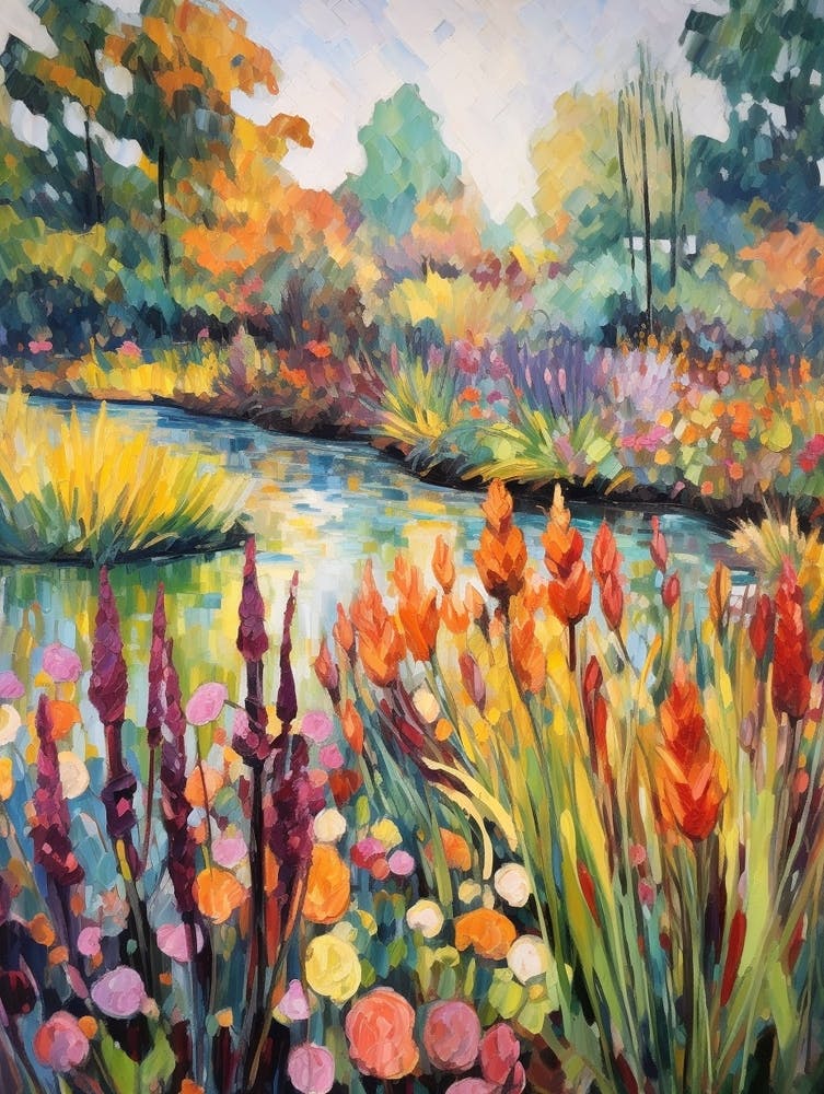 Autumn Gardens Painting Keukenhof Gardens Netherlands 1