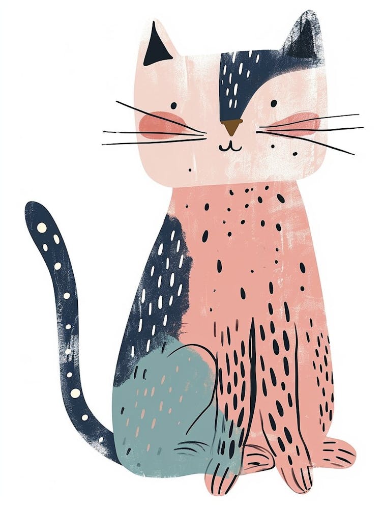 Chausie Cat Clipart Illustration 3