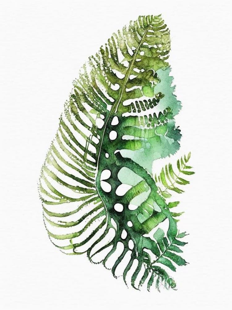 Chain Fern Watercolour