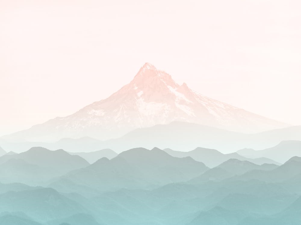 Mount Hood Pastel Sunset